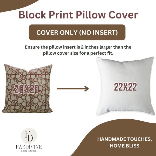 Not Yet Made - Made To Order Fabdivine Floral Print Cushion Cover for Home 16x16 Inch Rajat For Sale - Image 5 of 5