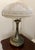 Pairpoint Glassworks / Pairpoint Mfg Co. 2-Light Bronze Lamp With Embossed Glass Dome Shade, 1910, C3020 For Sale - Image 13 of 13