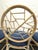Vintage McGuire Style Cracked Ice Rattan and Rawhide Chairs- Set of 4 For Sale - Image 10 of 15