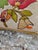 Orange Vintage Handmade Needlepoint Pillow Wool Back to Velvet Floral For Sale - Image 8 of 12