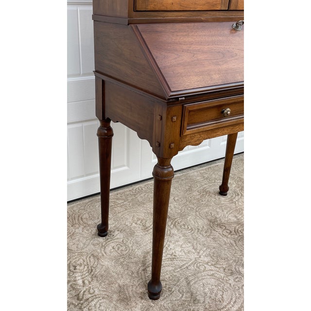 Vintage Thomasville French Country Secretary Desk W/Seeded Glass Chairish