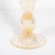 Metal Pair of Modernist Reeded Translucent Glass Table Lamps With 24-Karat Gold Flecks For Sale - Image 7 of 13