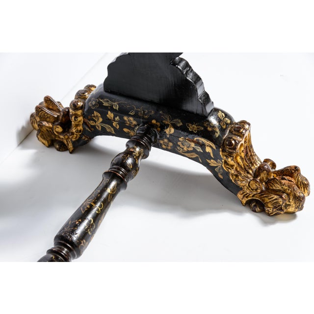 Exceptional 19th Century Chinoiserie Lacquer Work Table For Sale - Image 14 of 14