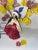 Red Vintage 1950s Tv Lamp Courting Couple Floral Light MCM Kitsch 12” Working For Sale - Image 8 of 12