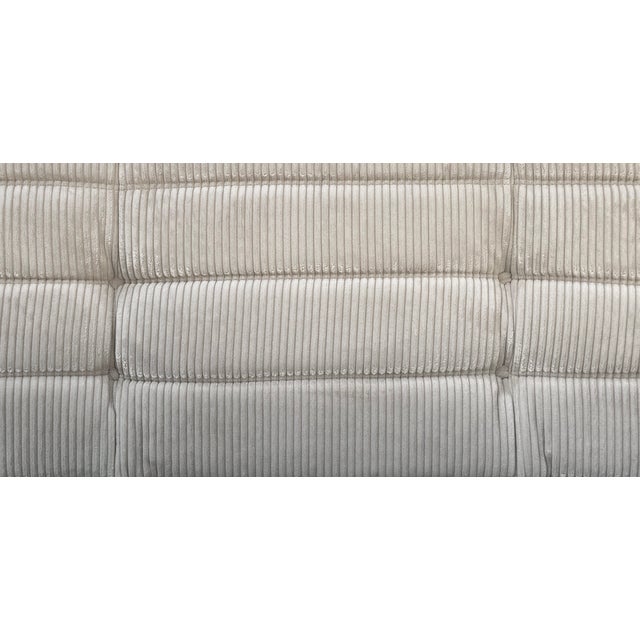 French Togo Sofa in Beige Corduroy by Michel Ducaroy for Ligne Roset, 1970s For Sale - Image 10 of 11