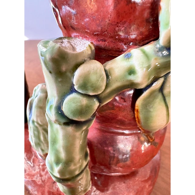 Vintage Italian Majolica Ceramic Parrot 10.5” H For Sale - Image 11 of 12
