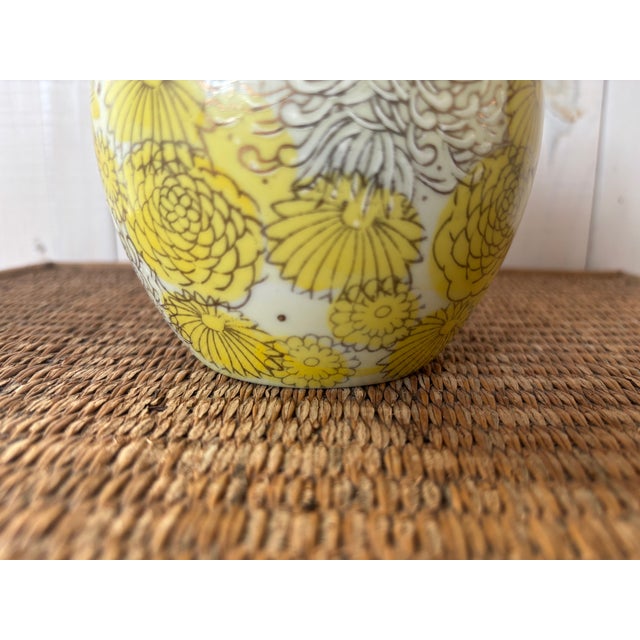 Ceramic Japanese Fujita Kutani Ginger Jar For Sale - Image 7 of 9