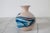 Vintage Unglazed Nemadji Blue & Orange Swirl Pottery Bud Vase For Sale - Image 4 of 8