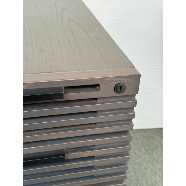 Wood Matthew Weatherly for Bdi Corridor Mobile File Pedestal For Sale - Image 7 of 12