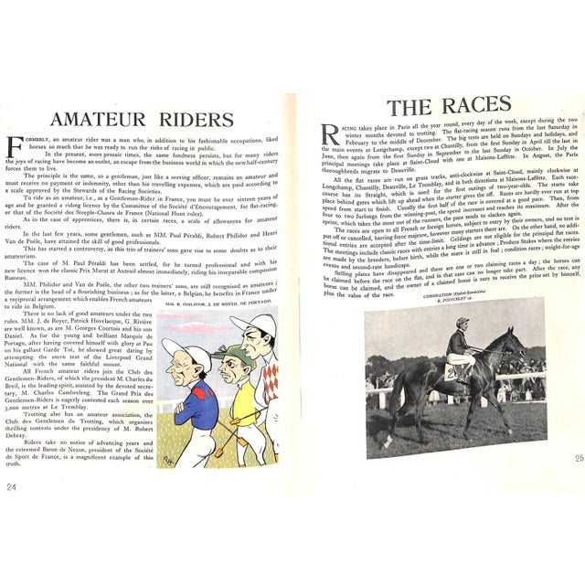 White "Racing in France" 1950 Godolphin Darley (Inscribed) For Sale - Image 8 of 12