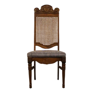 Jessup Furniture Spanish Mediterranean Cane Back Dining Side Chair