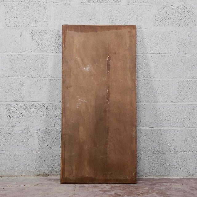 Brown Art Deco Mirror with Cut glass and Inlays For Sale - Image 8 of 17