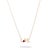 Modern Ruby Love Letter Gold Necklace For Sale - Image 3 of 10
