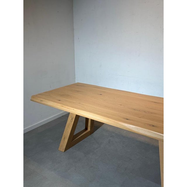 Structural Dining Table in Oak For Sale - Image 4 of 11
