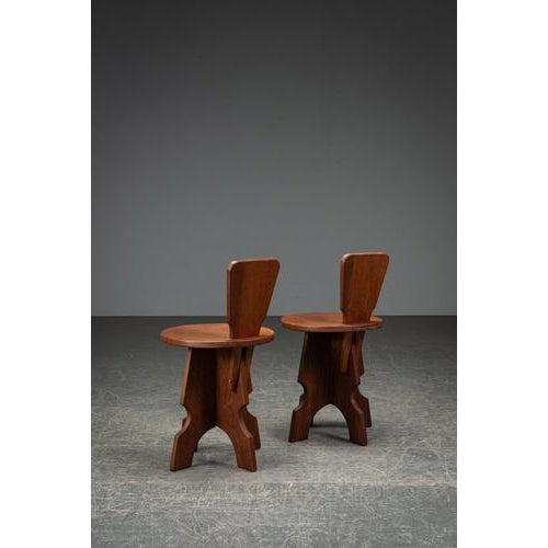 Sculptural Stools, 1960s, Set of 2 For Sale - Image 9 of 14
