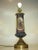 Late 19th Century Table Lamp French Maiden River Bristol Glass Vase Hand Painted Enameled Brass For Sale - Image 12 of 15