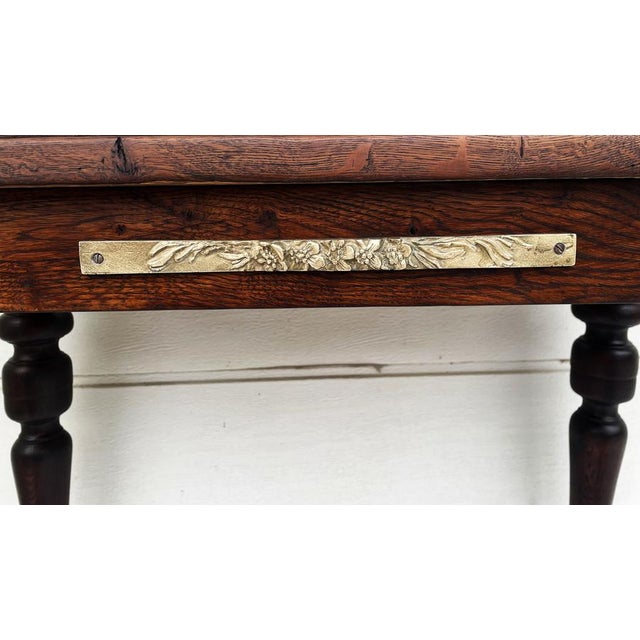 Antique Table in Oak, 1890s For Sale - Image 9 of 18