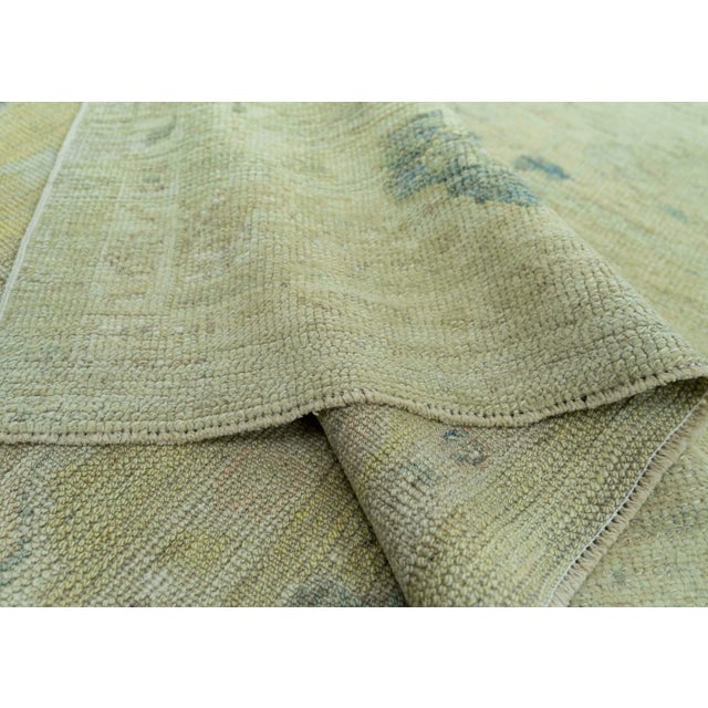 Tan Turkish Oushak Rug 9' x 10' #19082 For Sale - Image 8 of 8