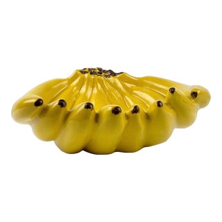 1982 Barbara Eigan Pop Art Ceramic Banana Bunch Bowl For Sale