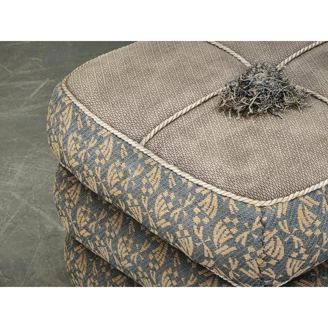 Art Deco Czech Upholstered Walnut Ottoman, 1930s For Sale - Image 11 of 14