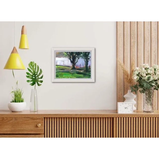 White Barn, Modern Oil Painting Landscape For Sale In Reno/Lake Tahoe - Image 6 of 6