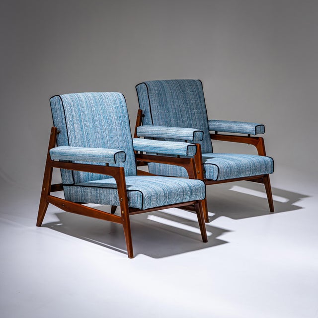 Mid-Century Seating Group, Italy, 1950s, Set of 3 For Sale - Image 4 of 13