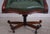 Carved Mahogany Frame Green Leather Office Desk Chair For Sale - Image 9 of 18