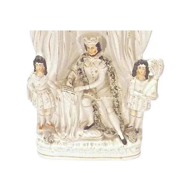English Antique King John Signing Magna Carta Figurine For Sale - Image 3 of 4