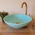 Contemporary Turquoise Bathroom Washbasin Sink For Sale - Image 4 of 6
