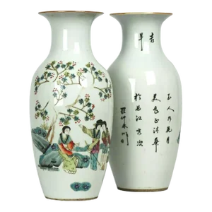 Antique Chinese Porcelain Vases - a Pair