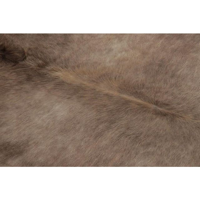 Rug & Kilim Rug & Kilim’s Large Cowhide Rug in Sheen Beige and Brown Tones For Sale - Image 4 of 9