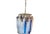 Murano Mid - Century Murano Glass Cobalt Blue and Transparent Handblown Multi - Tier Tronchi Chandelier For Sale - Image 4 of 4