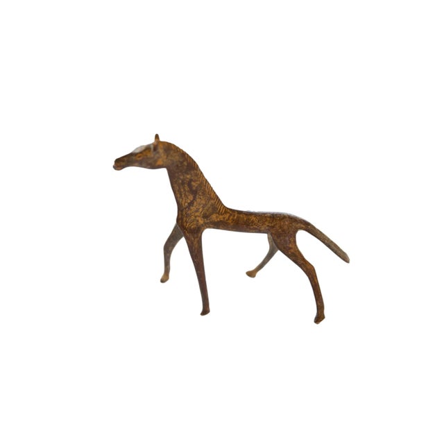 Copper Vintage African Copper Alloy Horse For Sale - Image 8 of 8