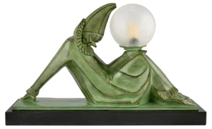 Art Deco Lamp by Marcel André Bouraine & Max Le Verrier, 1970