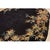 1920s Black Open Field Antique Artistic Art Deco Bamboo Design Chinese Oval Rug For Sale - Image 9 of 10