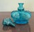 Late 20th Century Vintage Blue Crown Glass Bottle For Sale - Image 5 of 8