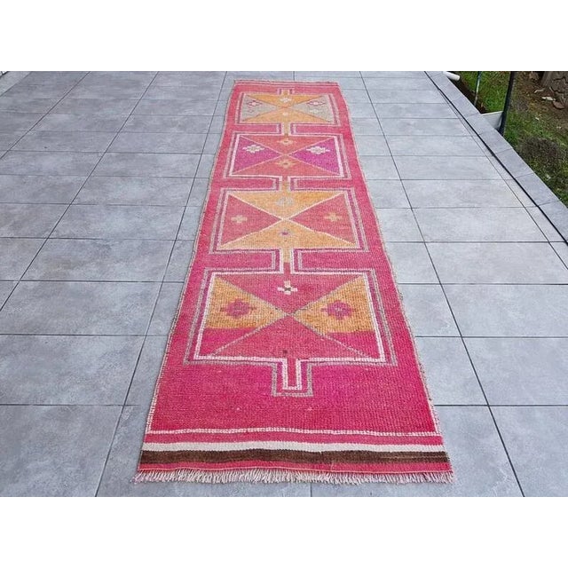 1960s Bohemian Anatolian Vintage Runner For Sale - Image 10 of 10