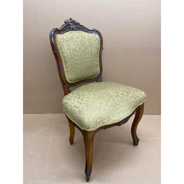 Wood Set of Four Late 19th Century Rococo Revival Side Chairs For Sale - Image 7 of 9