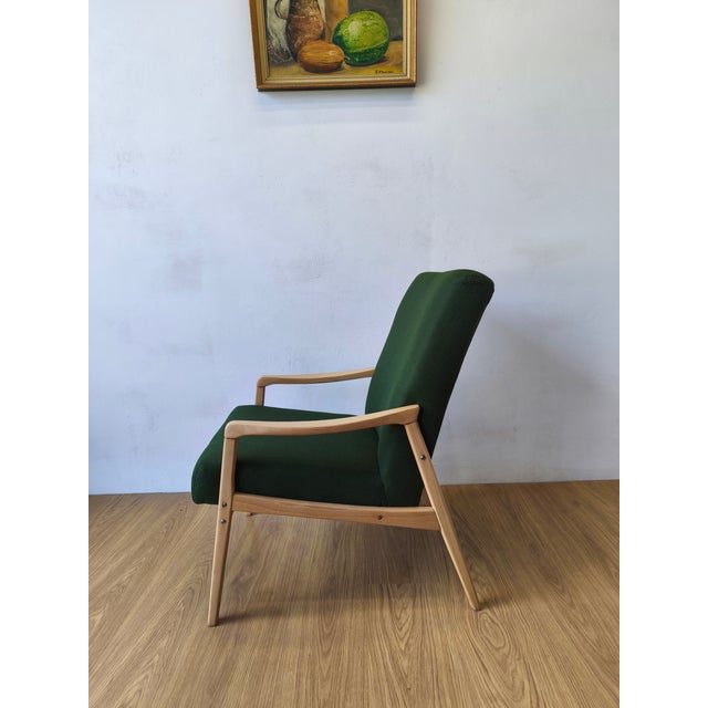 Vintage Lounge Chair by J. Jiroutek, Czechoslovakia, 1960s For Sale - Image 4 of 18