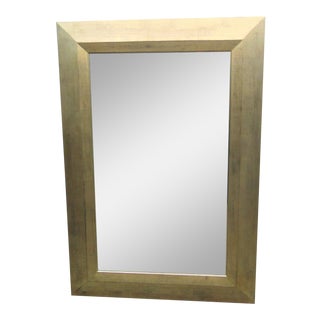 Hollywood Regency Style Silver Gilt Mirror For Sale