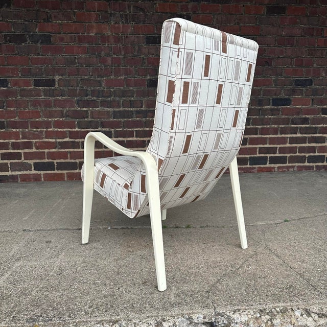 White Thonet Tall Back Bentwood Arm Chair For Sale - Image 8 of 12