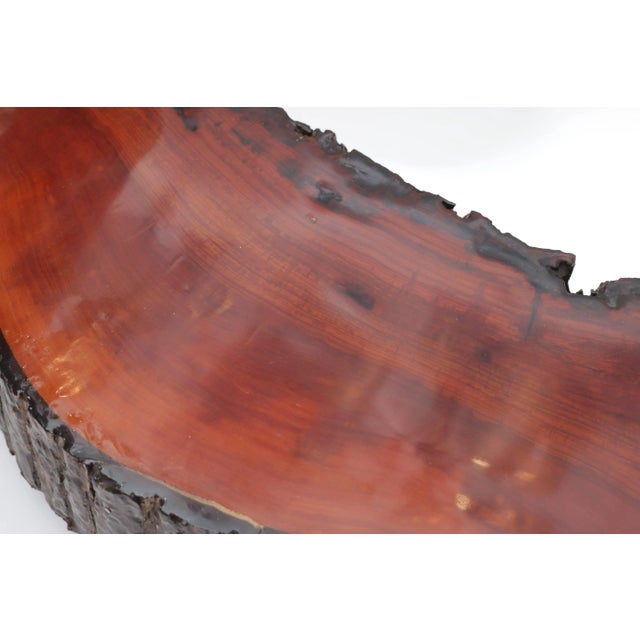Mid 20th Century Cypress Tree Biomorphic Form Wall Mirror For Sale - Image 5 of 10