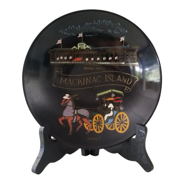 Vintage "Grand Hotel Mackinac Island" Hand Painted Bowl For Sale