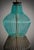Mid-Century Round Aqua Blue and Smoky Murano Art Glass and Brass Table Lamp, 2000 For Sale - Image 4 of 10