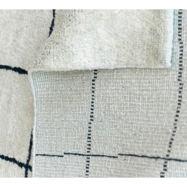 Moroccan Inspired Handwoven Wool Rug For Sale In Los Angeles - Image 6 of 8