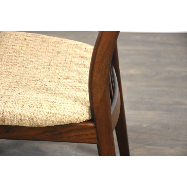 1970s 1970s Danish Modern Rosewood Color Dining Chairs - Set of 6 For Sale - Image 5 of 7