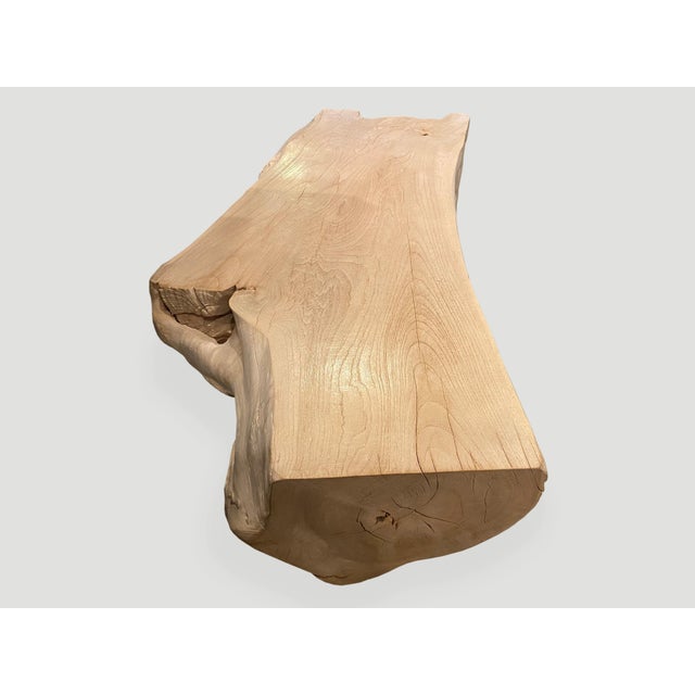 Andrianna Shamaris Style Barts Organic Teak Wood Coffee Table or Bench For Sale In New York - Image 6 of 6