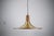 Mid-Century Teak and Brass Pendant Lamp, Italy, 1960s For Sale - Image 9 of 14