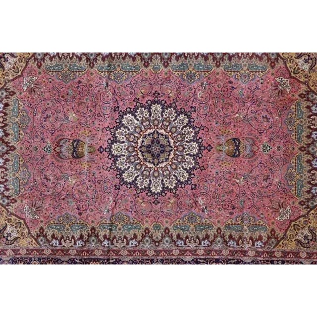 1980s Persian Tabriz Rug For Sale - Image 5 of 13