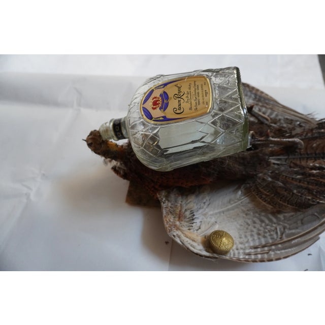 Taxidermy Pheasant Drinking From Crown Royal Bottle For Sale In Los Angeles - Image 6 of 9